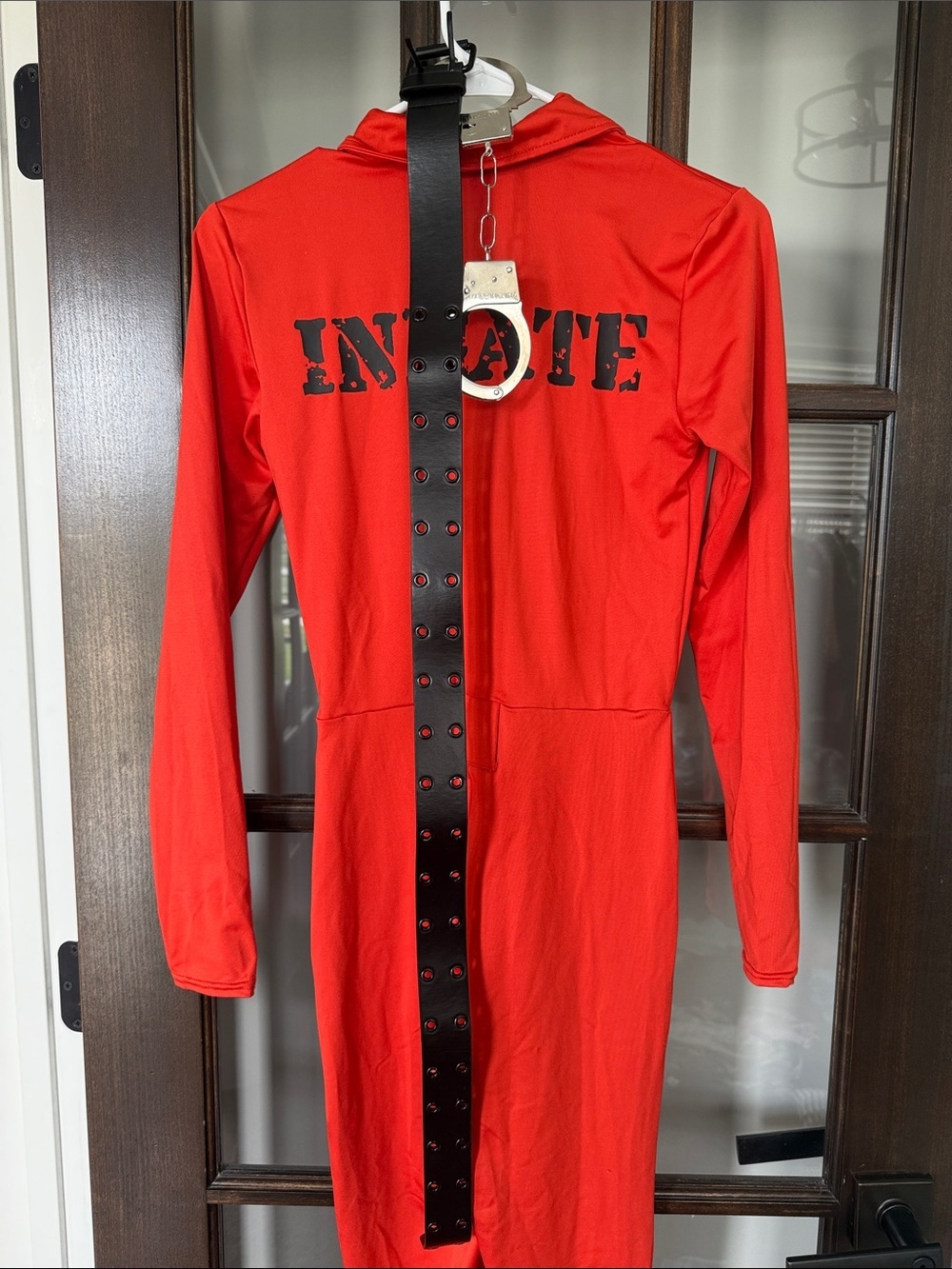 Spirit Orange Prisoner Jumpsuit Costume - Picture 8 of 8